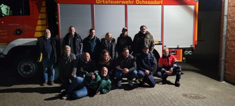 Auf der Fahrt gen Osten gab es Spendenzuwachs und weitere Helfer von der Feuerwehr Ochsendorf