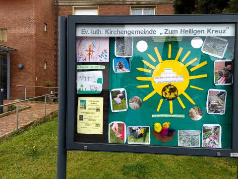 Schaukasten mit Botschaft!